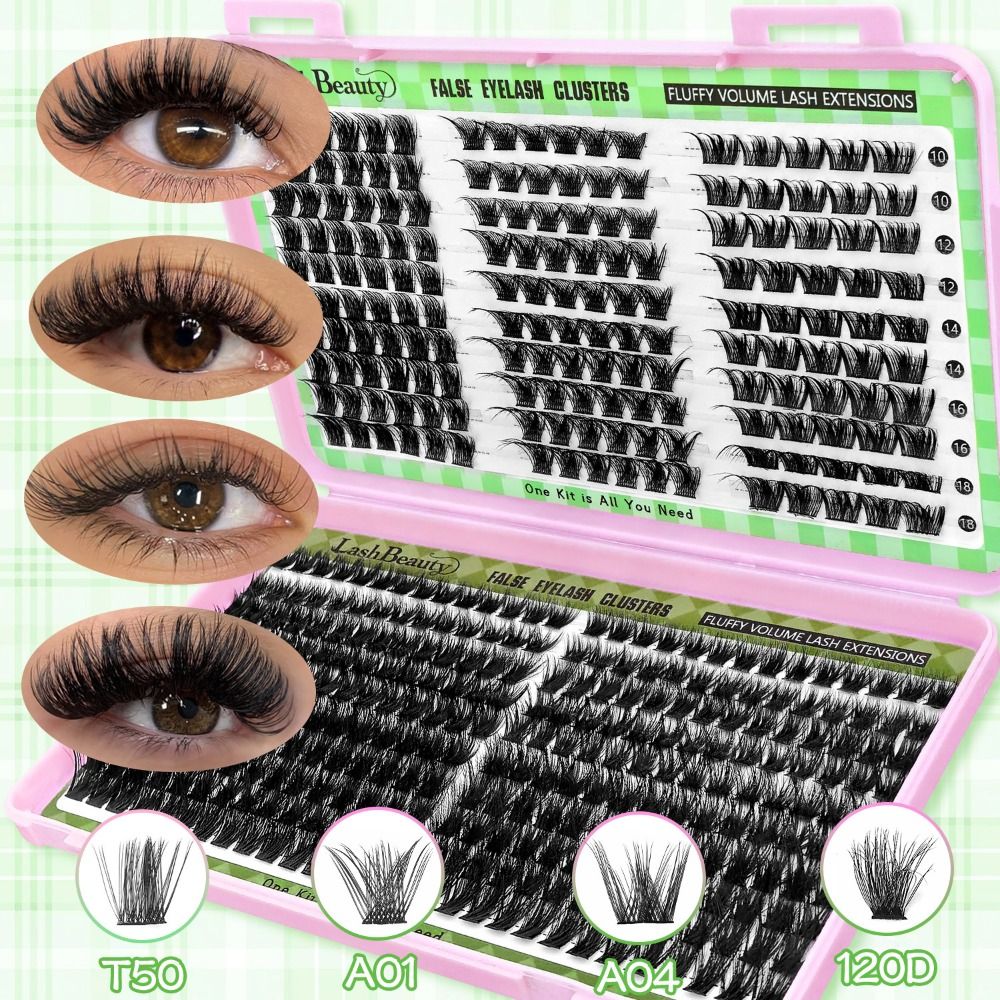 Faux Mink Lash - ナチュラルルックつけまつげ ボンド＆シール クラスターデザイン 3Dフェイクミンクラッシュ ウィスピー風 アイメイクツール