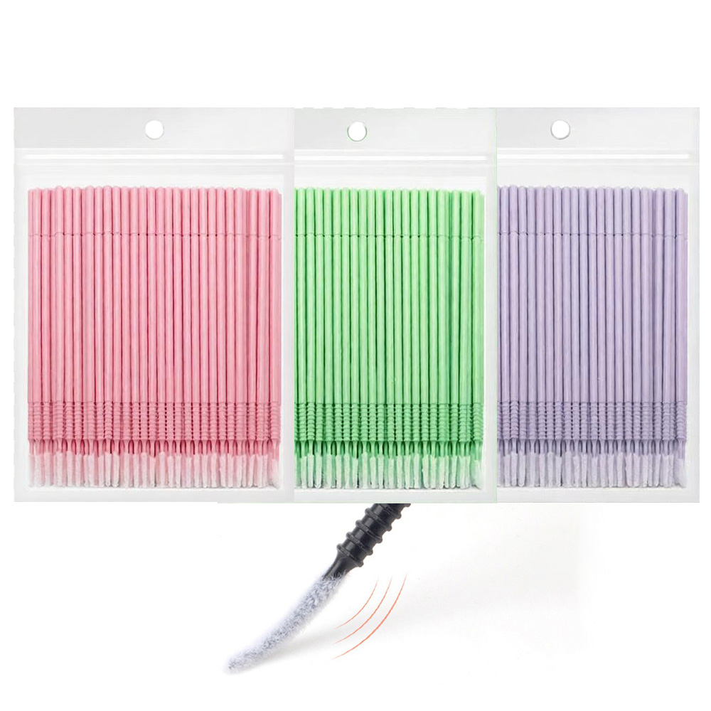 500本入りまつげエクステ洗浄スワブ ロング/ショートチップ - Eyelash Extension Glue Remover のレビューと価格