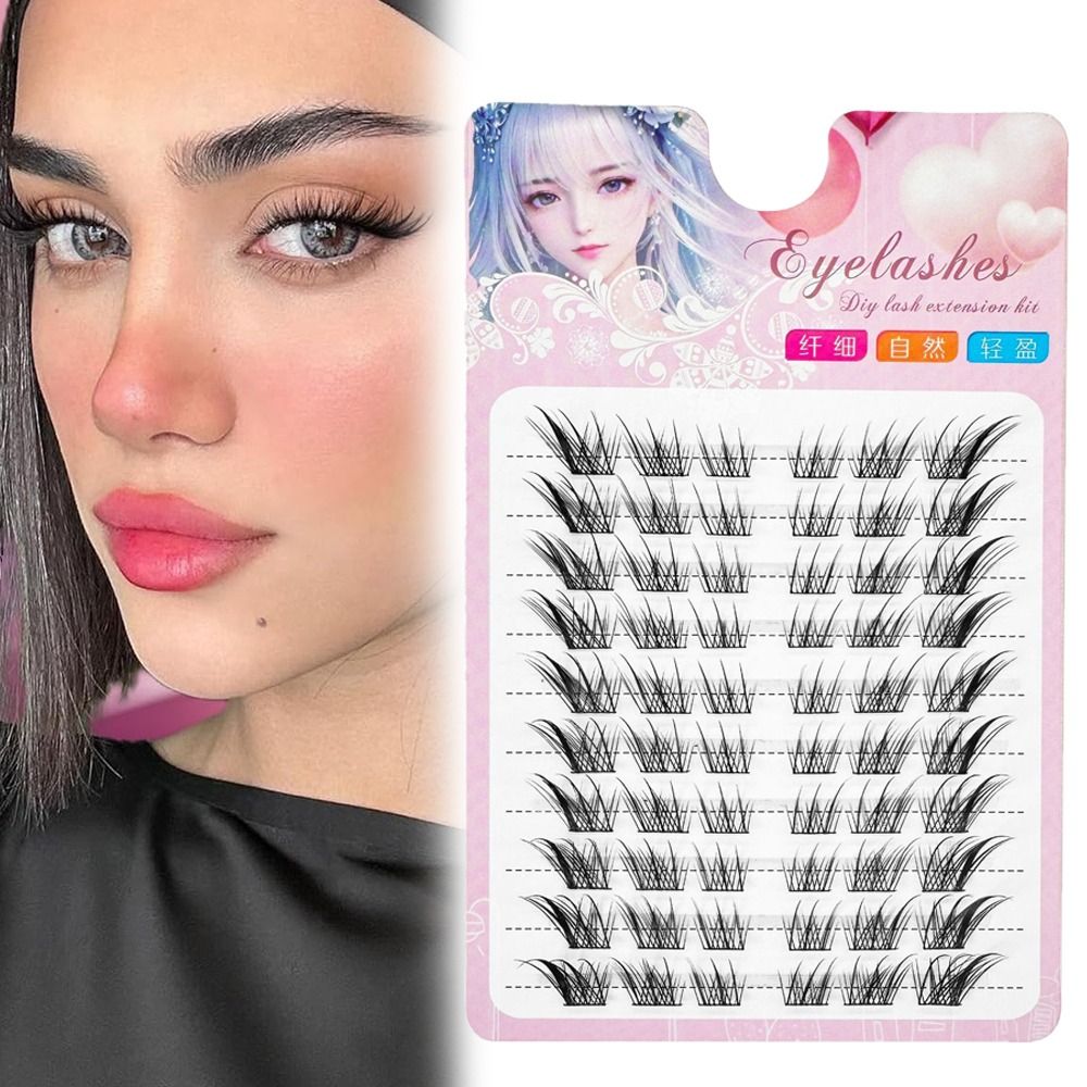 3Dキャットアイクラスターラッシュマンガフォックスナチュラル - Eyelash Extension C Curl のレビューと価格