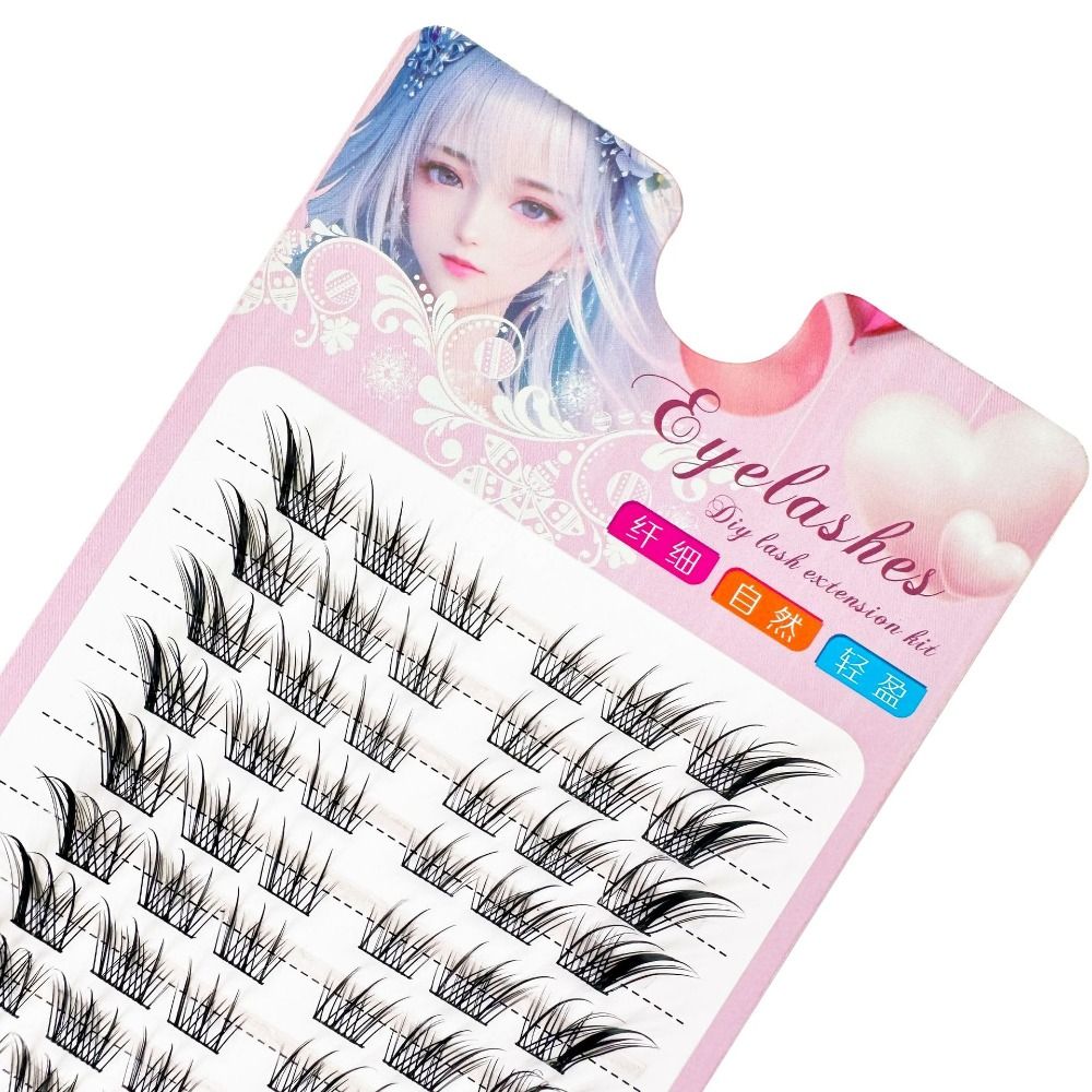 3Dキャットアイクラスターラッシュマンガフォックスナチュラル - Eyelash Extension C Curl のレビューと価格