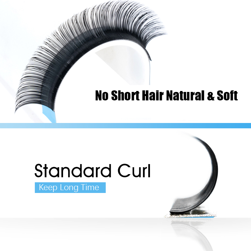 男性のための古典的な不規則なまつ毛の延長,自然な効果のフェザ - Eyelash Extension Natural Classic のレビューと価格