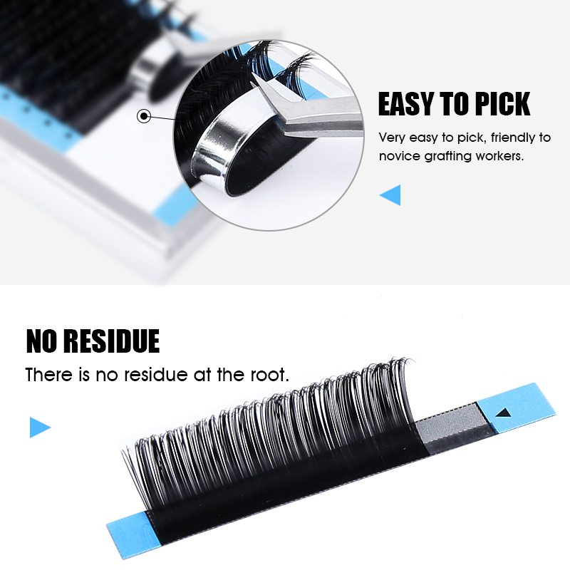 男性のための古典的な不規則なまつ毛の延長,自然な効果のフェザ - Eyelash Extension Natural Classic のレビューと価格
