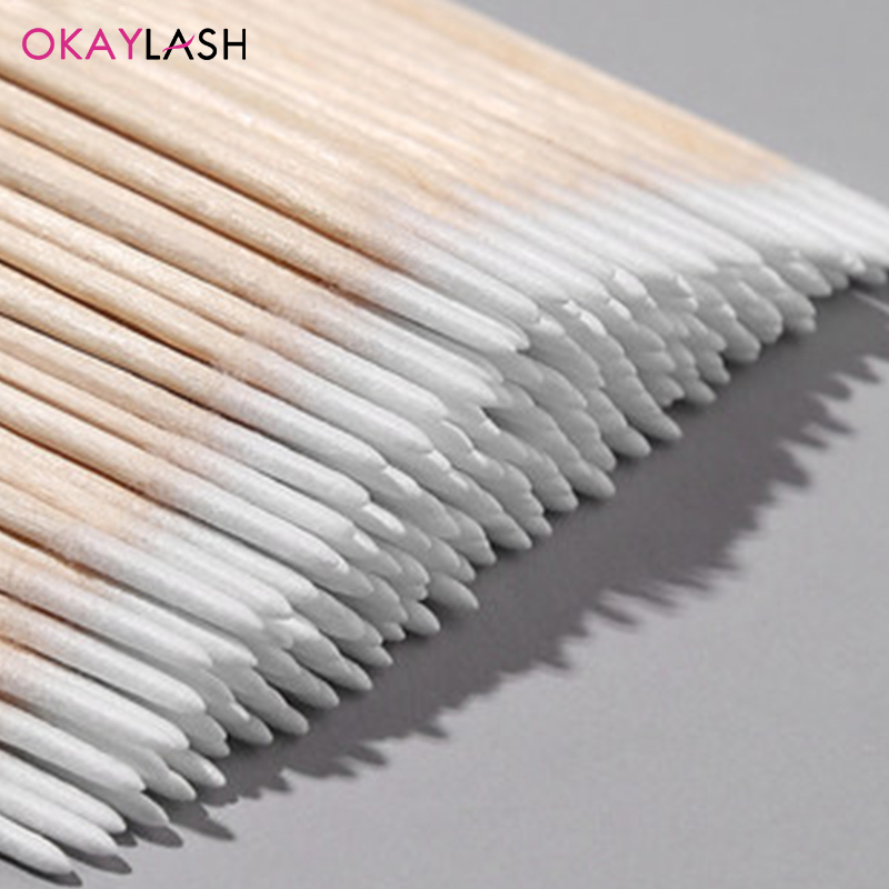 使い捨ての木製マイクロ綿棒,1000個,まつげエクステ,つけ - Eyelash Extension Glue Remover のレビューと価格