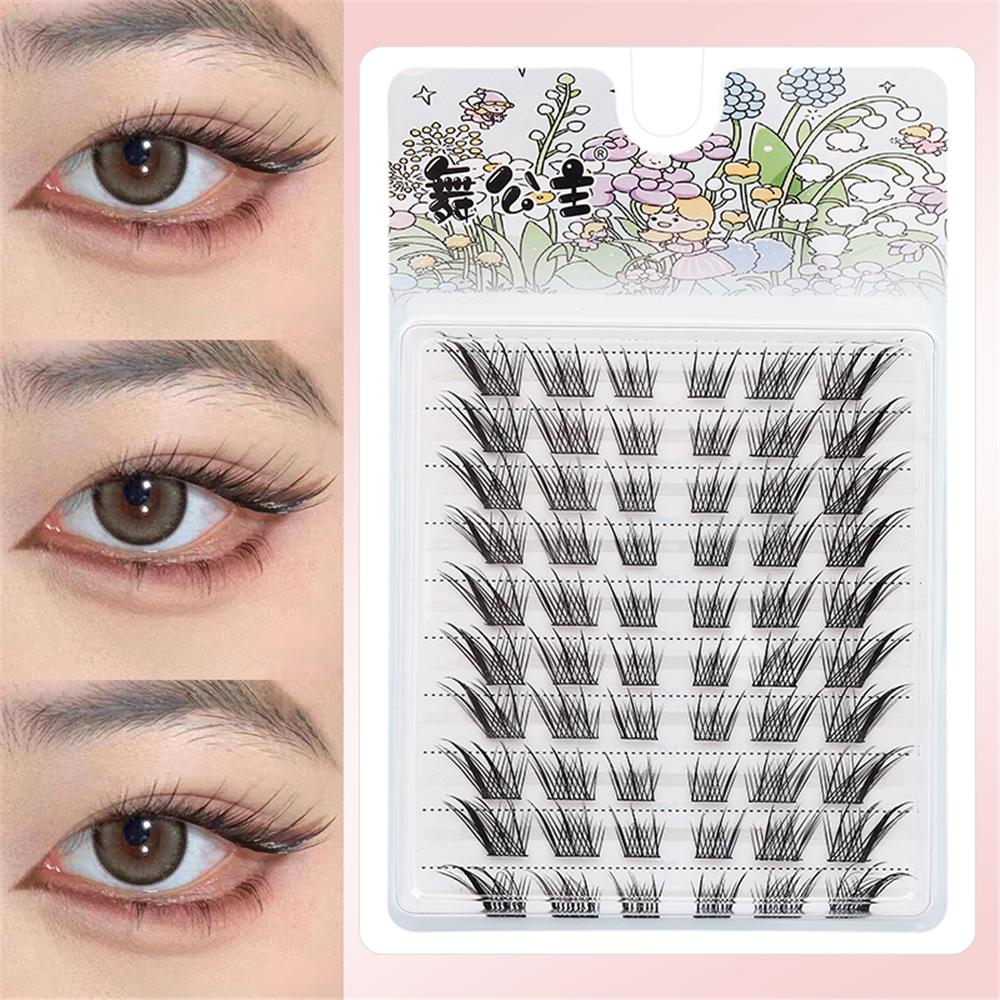 60/100個入り ナチュラルフェアリーラッシュクラスター  - Eyelash Extension Wet Look のレビューと価格