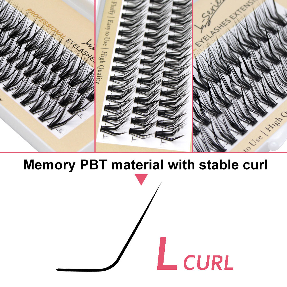 60 個 30D C/D/L カールクラスターまつげエクステ - Eyelash Extension C Curl のレビューと価格