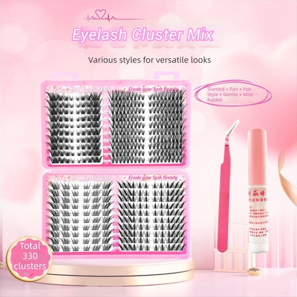 ホットナチュラルルックつけまつげブラック C カール 3D  - Eyelash Extension C Curl のレビューと価格