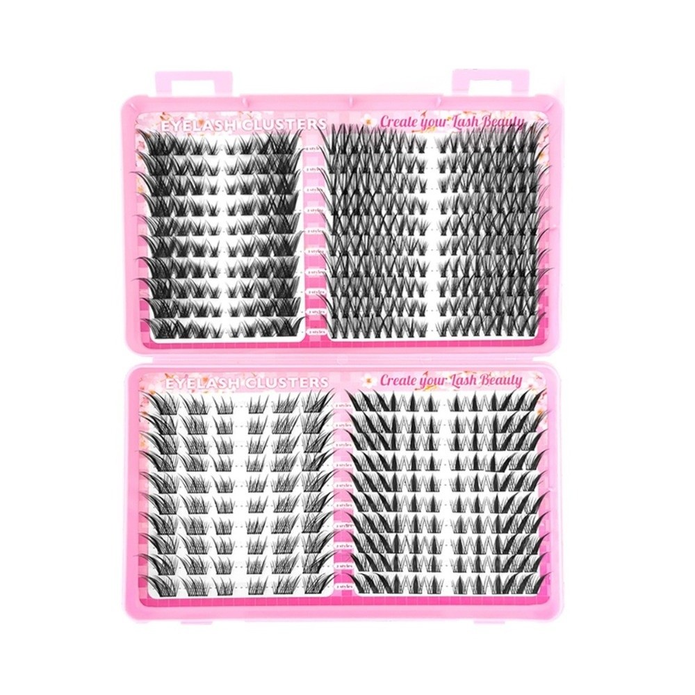 ホットナチュラルルックつけまつげブラック C カール 3D  - Eyelash Extension C Curl のレビューと価格