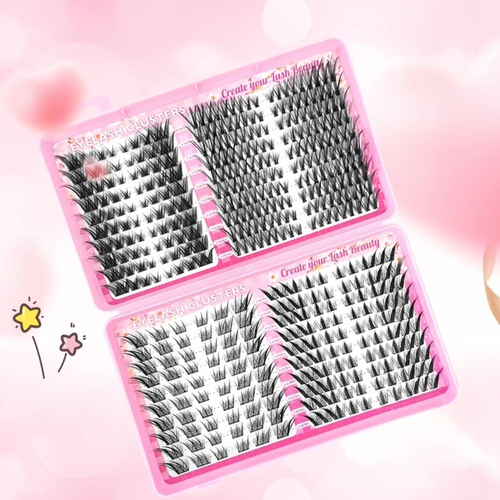ホットナチュラルルックつけまつげブラック C カール 3D  - Eyelash Extension C Curl のレビューと価格