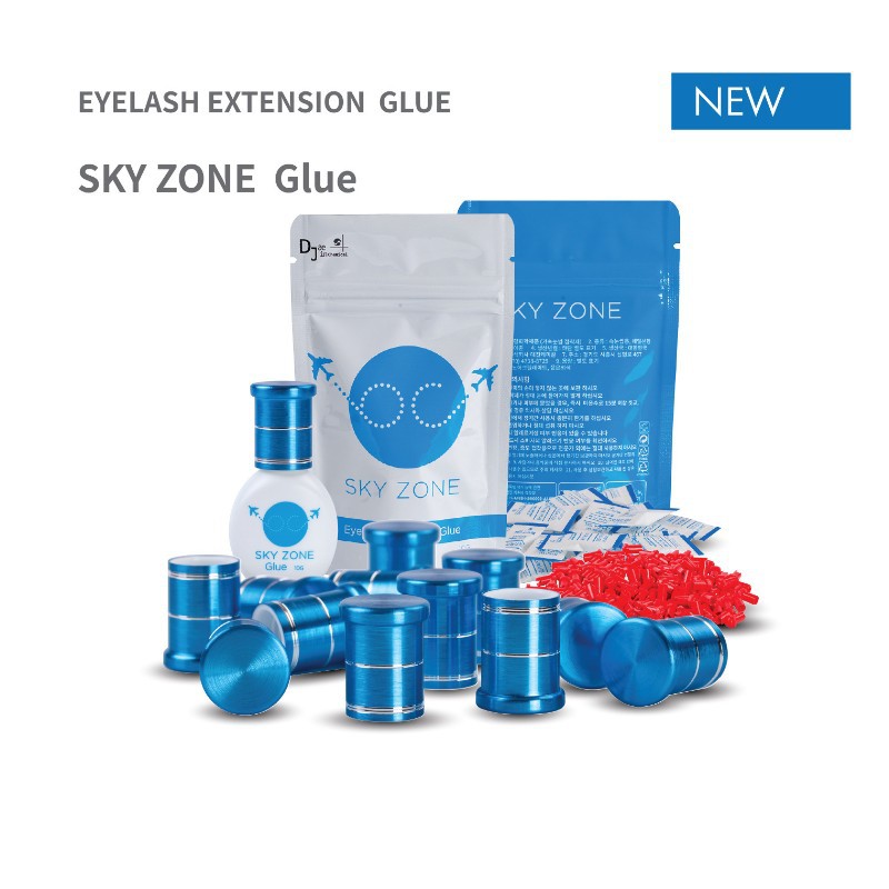 韓国-スカイゾーンエクステンション,速乾性接着剤,5g,低エ - Eyelash Extension Korea のレビューと価格