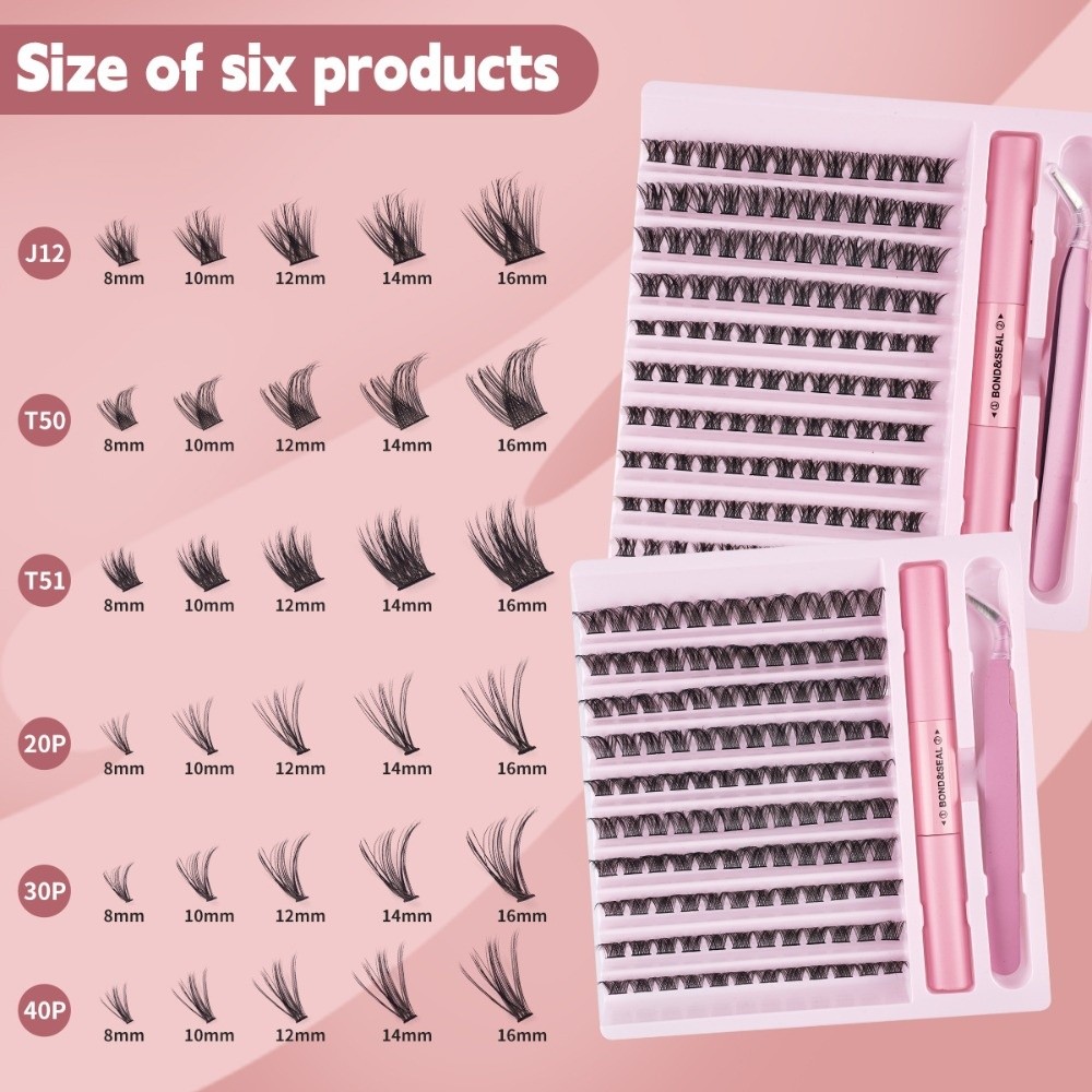 高品質ボンド＆シールつけまつげ　ウィスピー風ナチュラルルック - Eyelash Extension Wispy Look のレビューと価格
