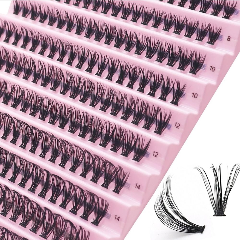 個別のまつげエクステクラスター,ナチュラルラッシュ,混合トレ - Eyelash Extension C Curl のレビューと価格