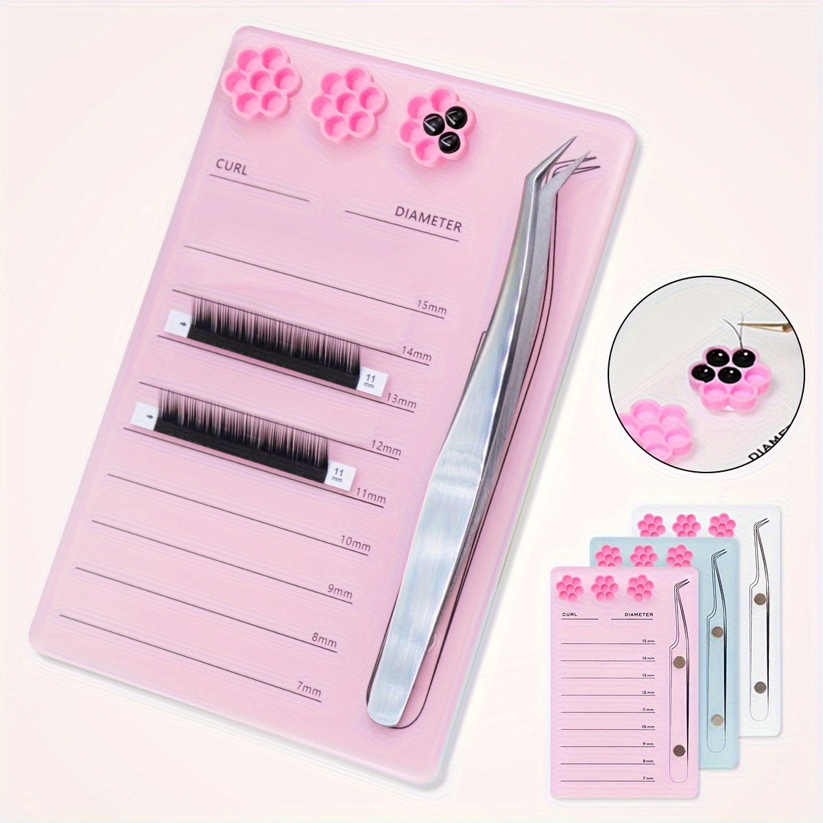まつげエクステスケールホルダー磁気アクリルラッシュボード接着 - Eyelash Extension Menu のレビューと価格