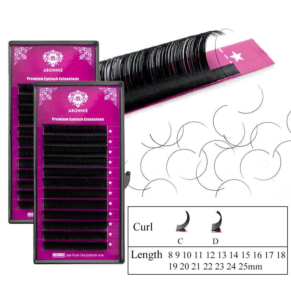 アボニー B カール 8-15 ミリメートルフェイク個別まつ - Eyelash Extension Natural Classic のレビューと価格