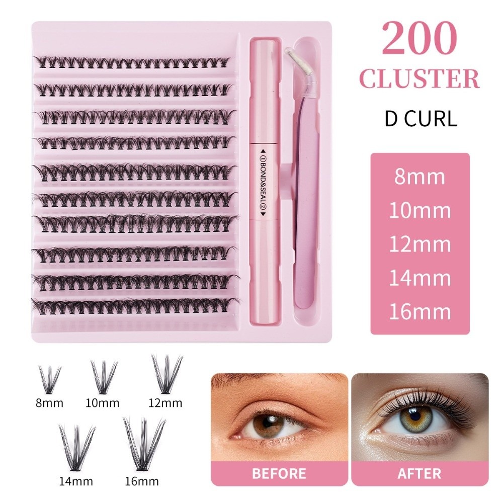 高品質ボンド＆シールつけまつげ ナチュラルルック ウィスピー - Eyelash Extension Wispy Look のレビューと価格