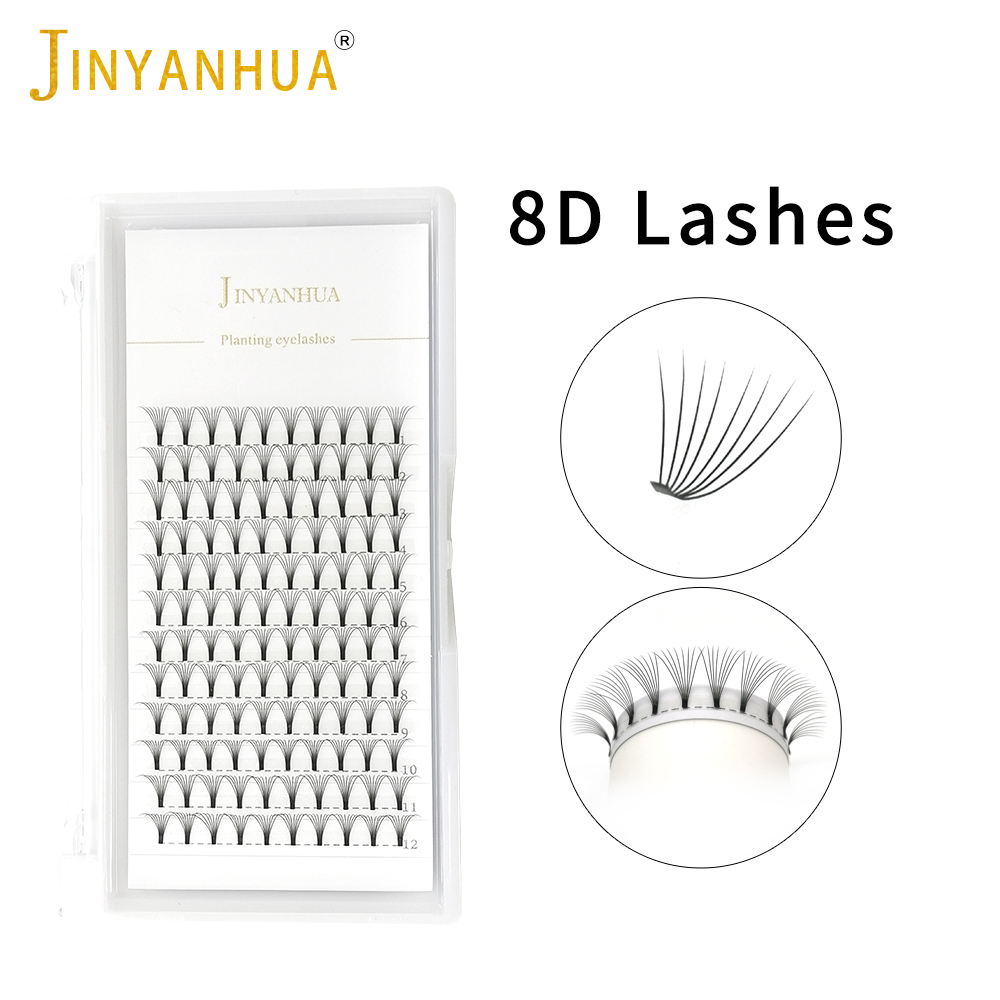 Jinyanhua 8Dファンまつげエクステンション0.07 - Eyelash Extension C Curl のレビューと価格