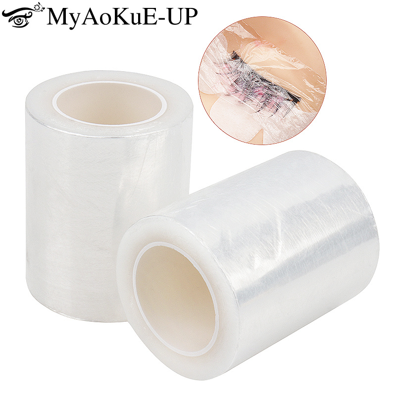 200 メートル/ロールクリアメイクフィルムリップ眉毛タトゥ - Eyelash Extension Glue Remover のレビューと価格
